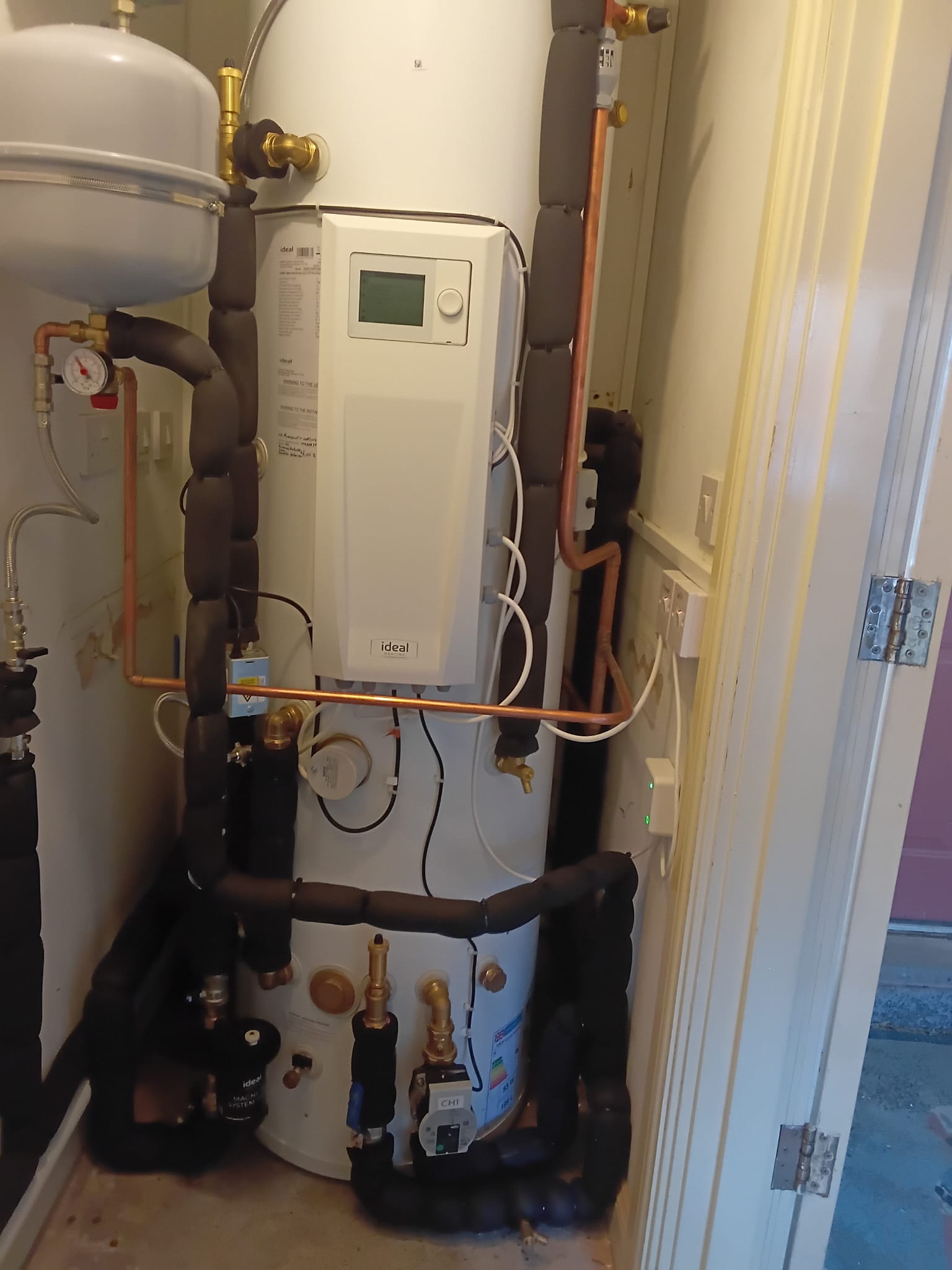 Air source heat pump installation photo