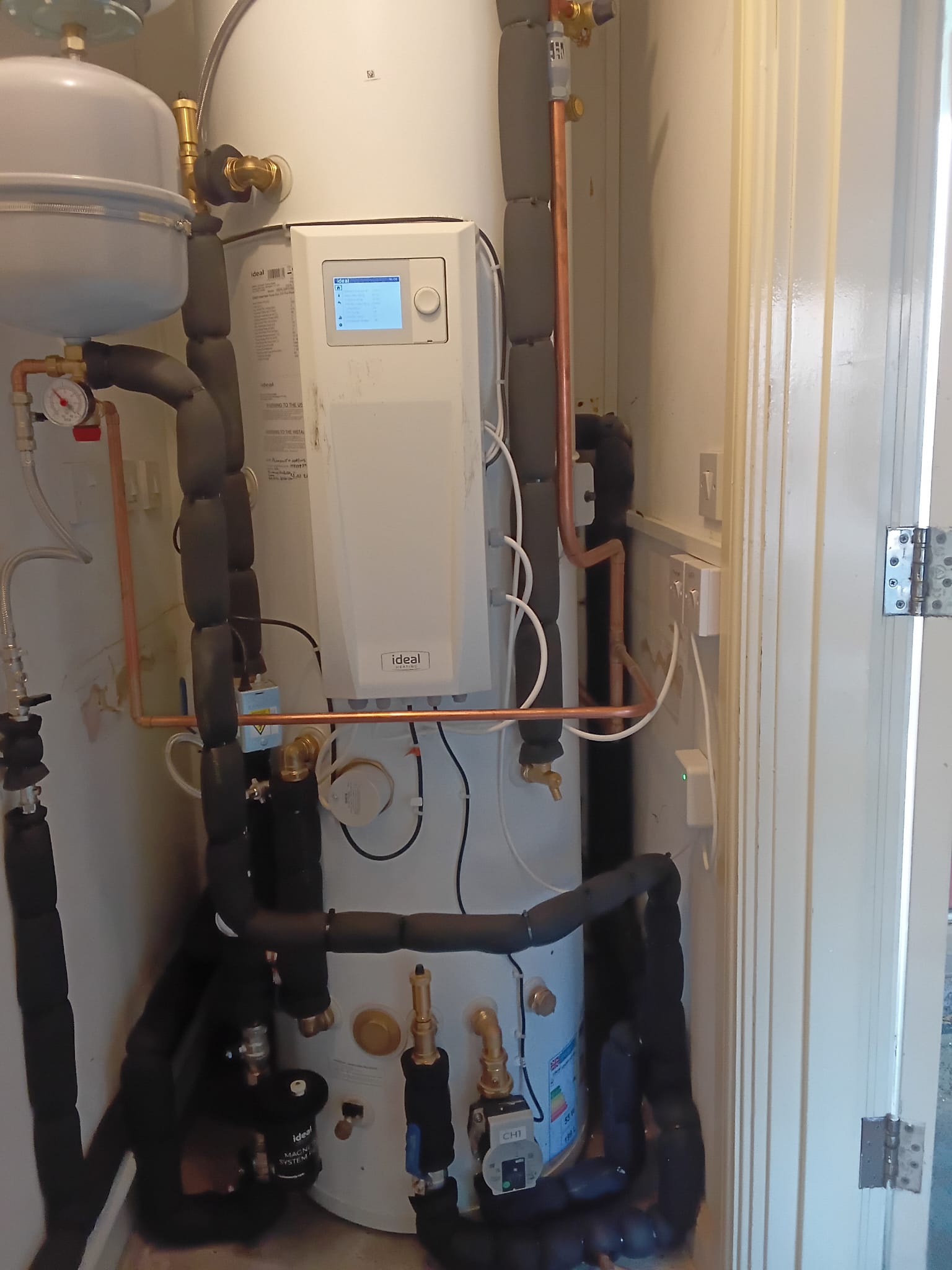 Air source heat pump installation photo