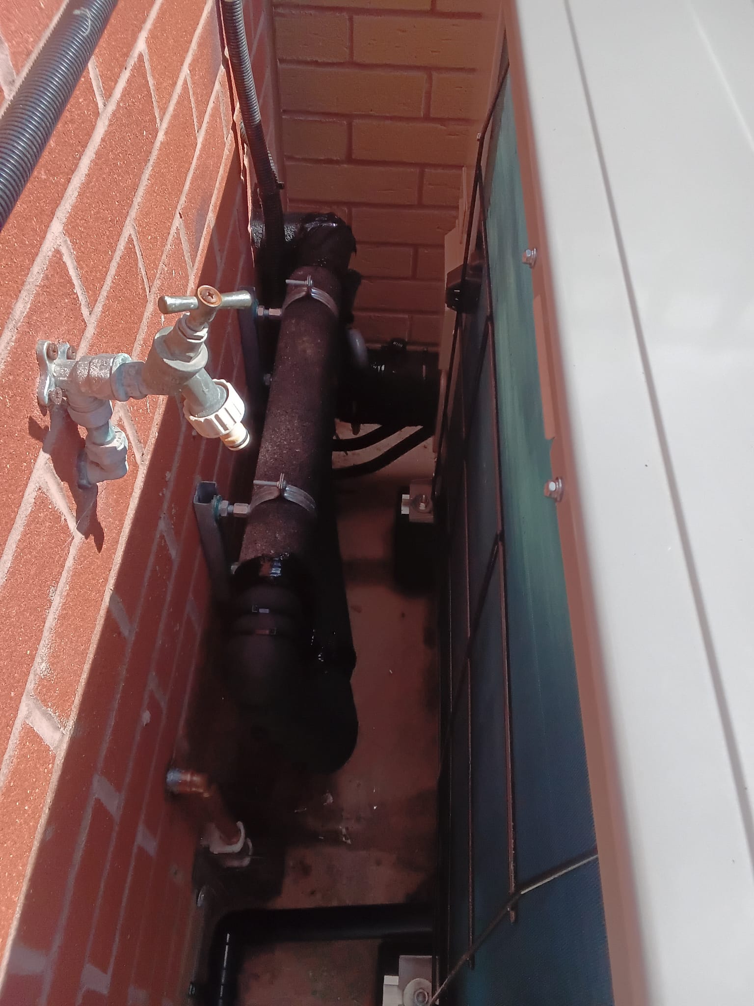 Air source heat pump installation photo